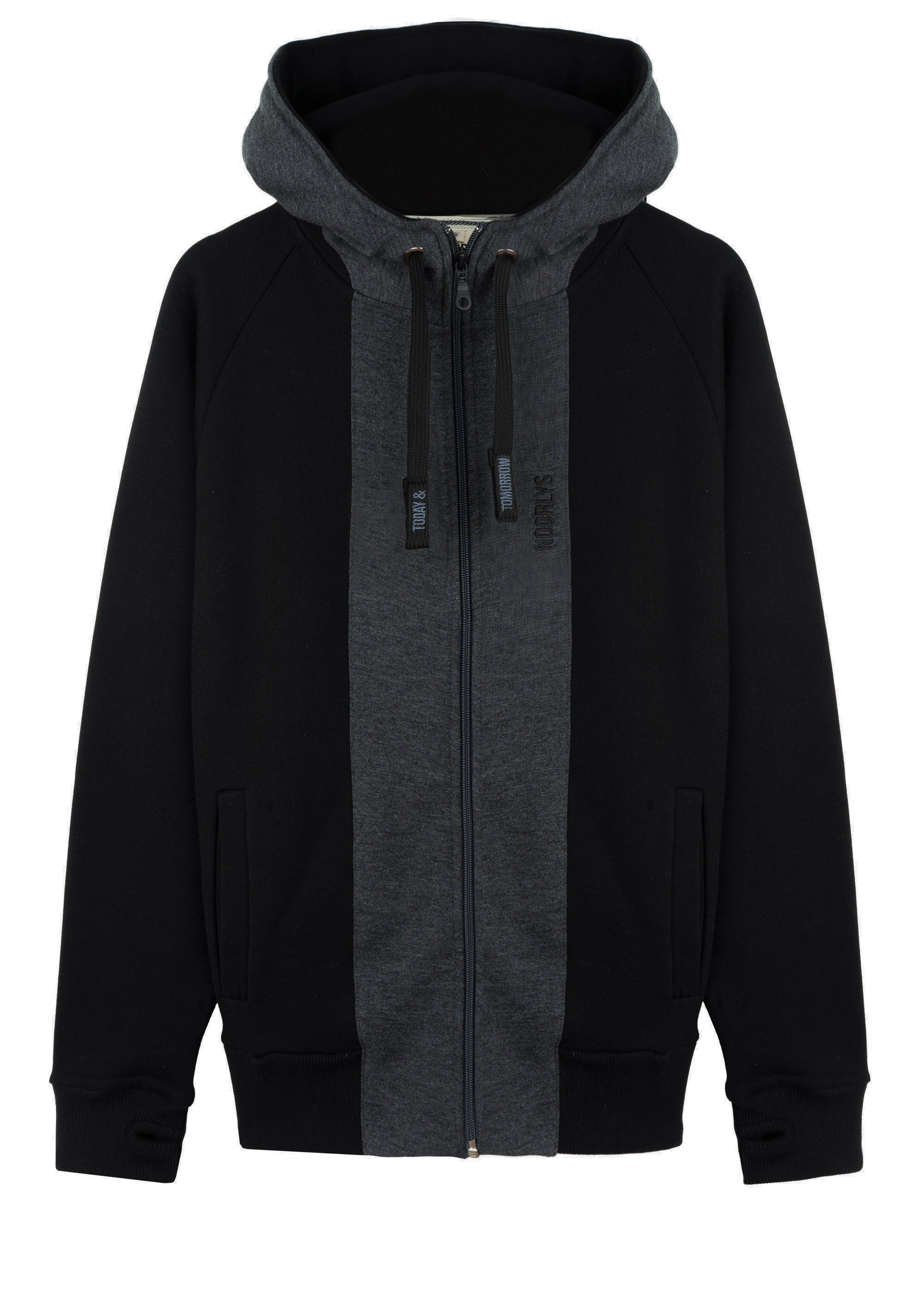 Sweat jacket STRIPPEN Black