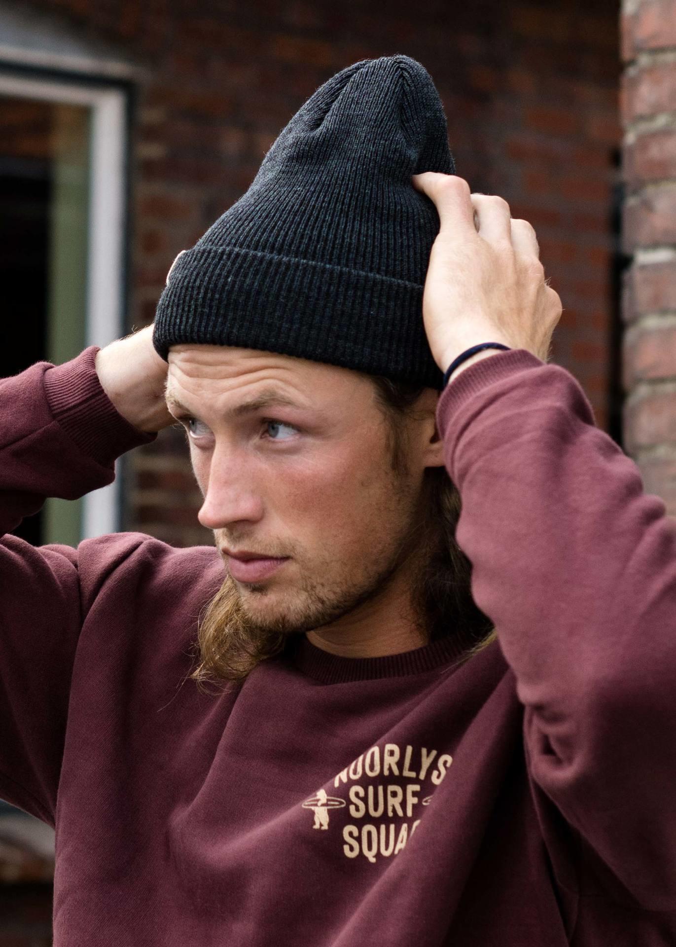 Merinowollmütze TOMKE Anthracite