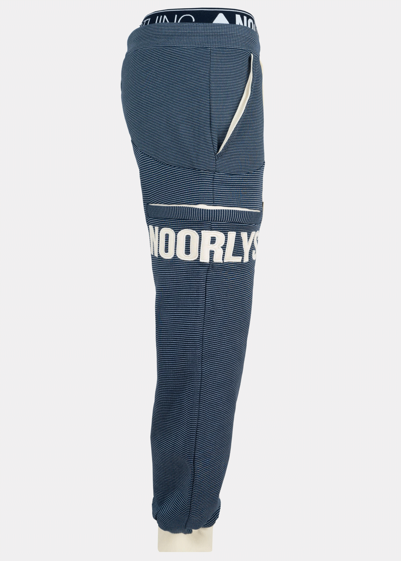 Sweatpants SUNDAG MarineStriped/PearledIvory
