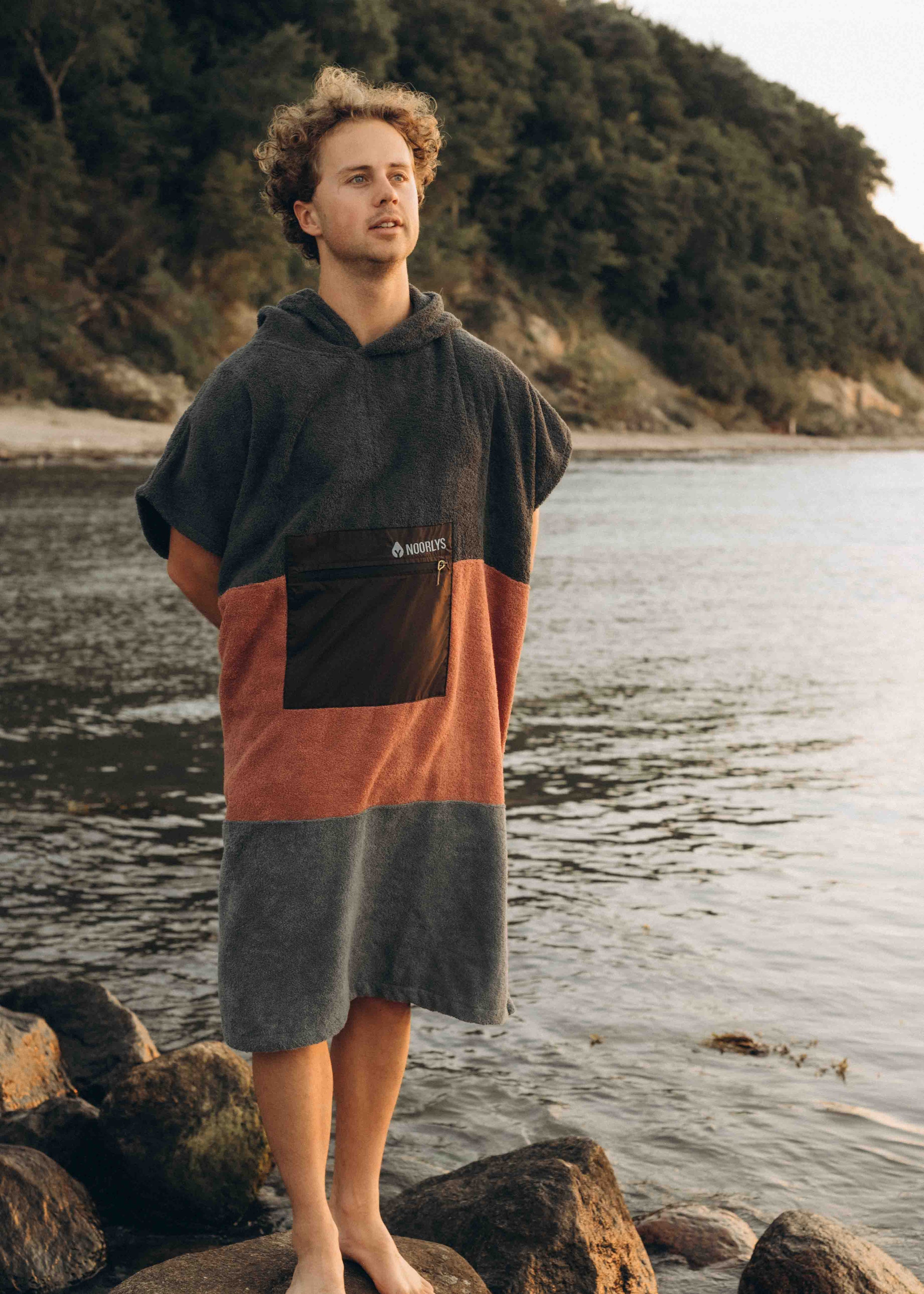 Surf-Poncho TREE Anthracite/Rose/Stormy