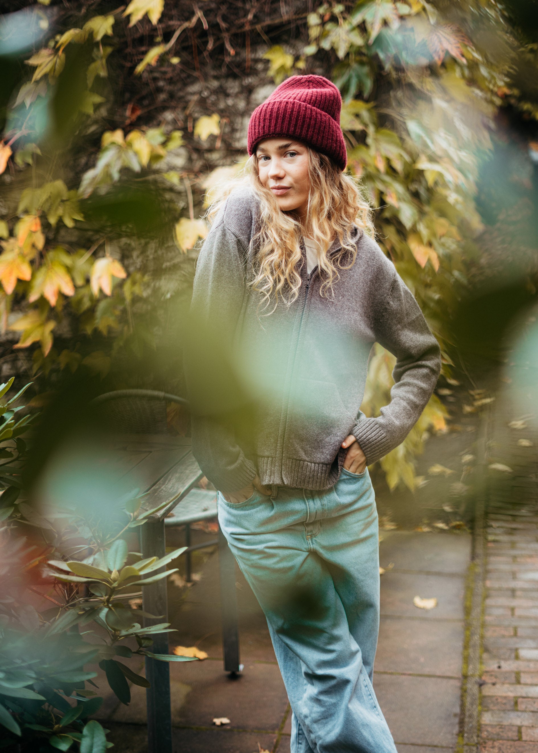 Kaschmirmütze ALMA Bordeaux