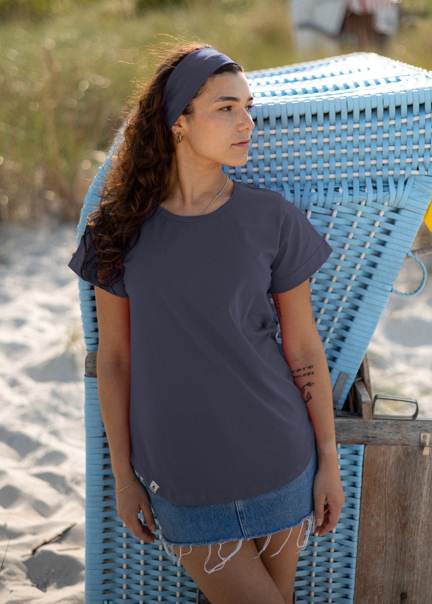 Unser Model Acelya ist <strong>173 cm</strong> groß und trägt <strong>Größe S</strong>.#