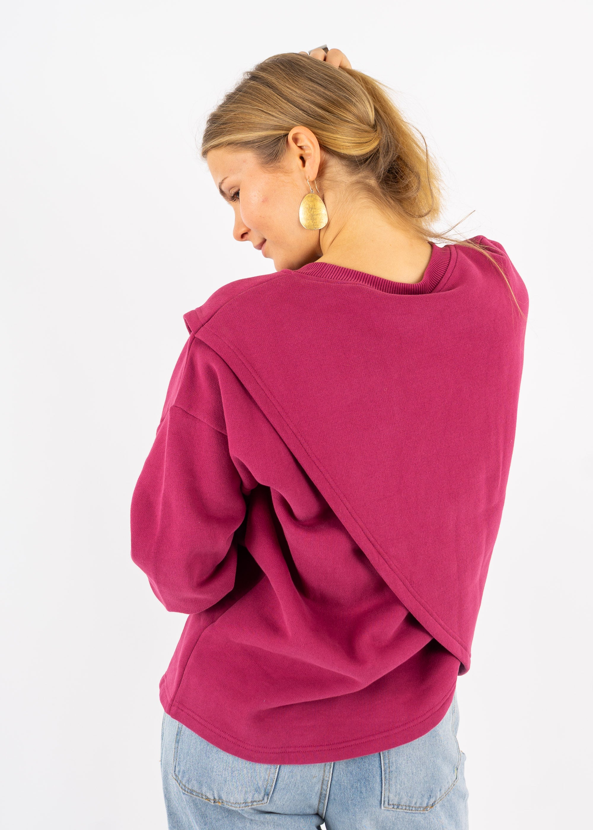 Unser Model Maike ist <strong>176 cm</strong> groß und trägt <strong>Größe S</strong>.#