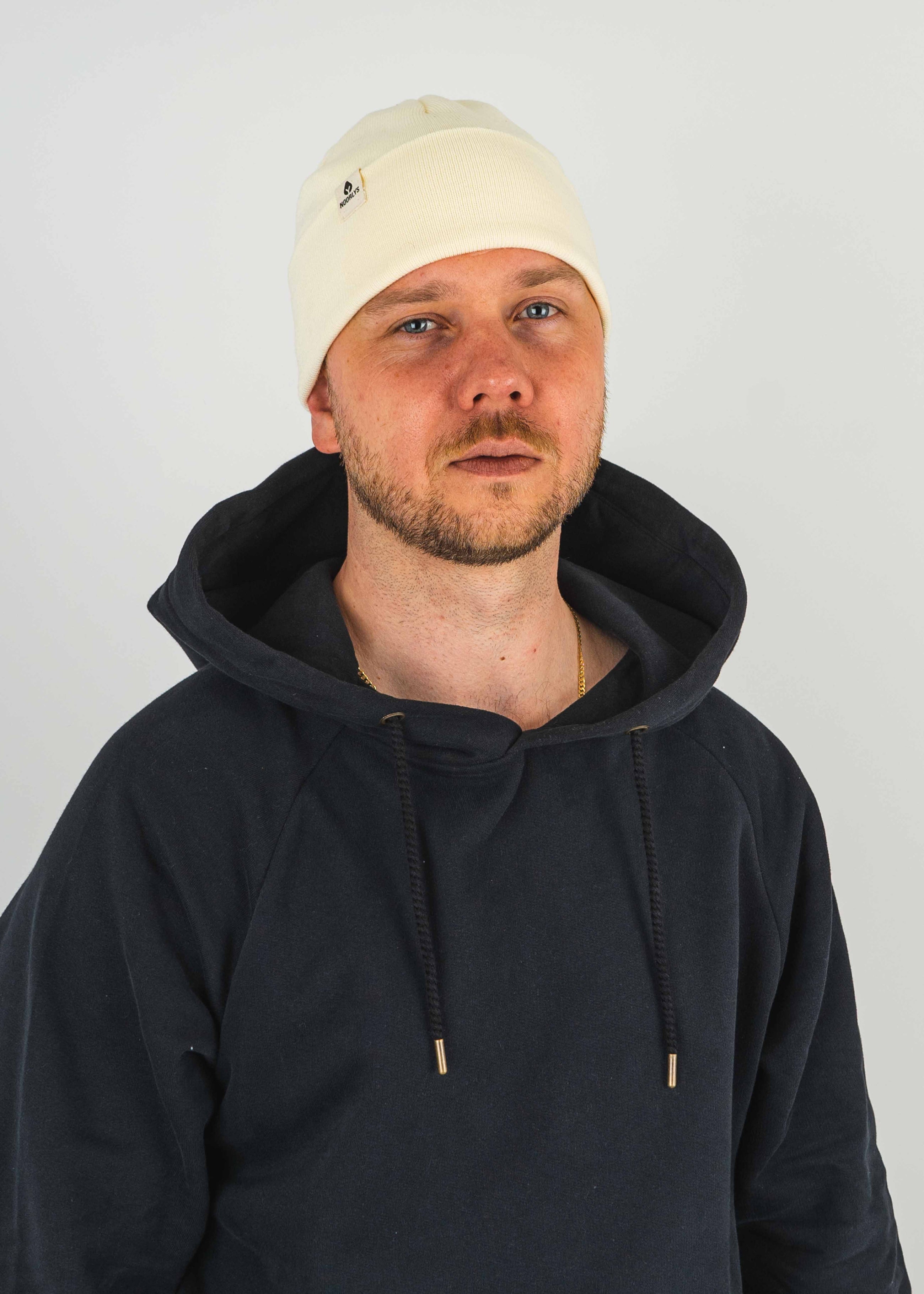 Cotton hat FRITZI wool white