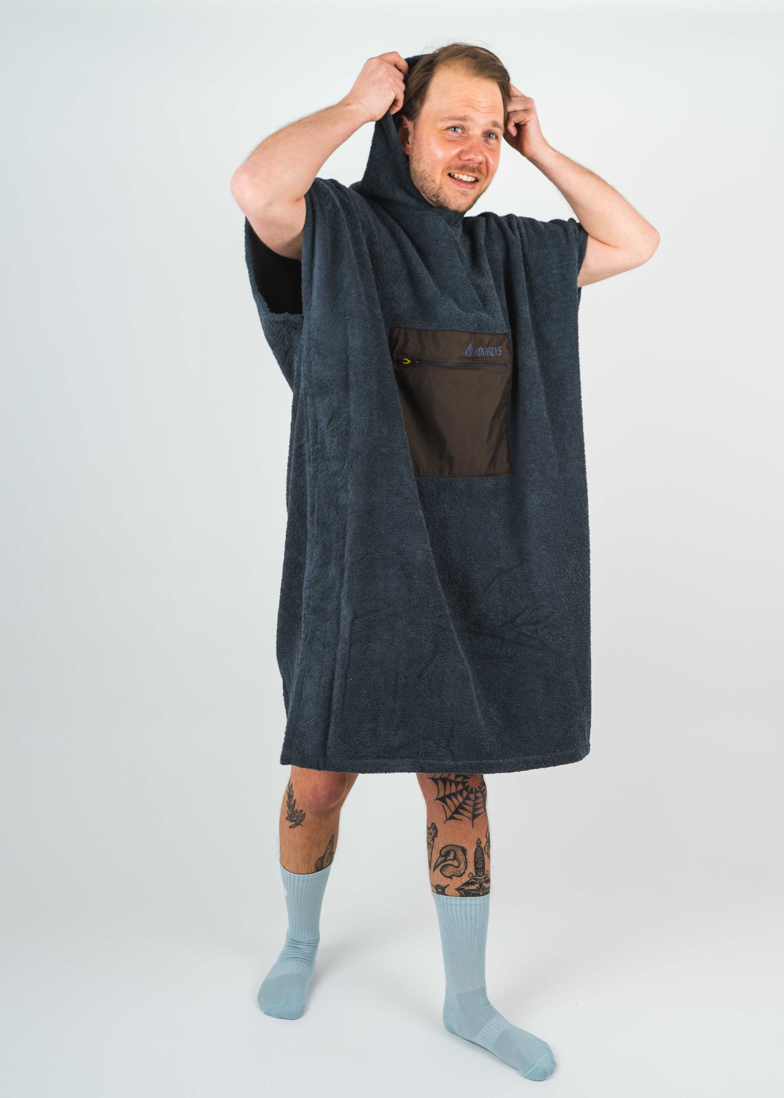 Surf poncho MALIA Anthracite