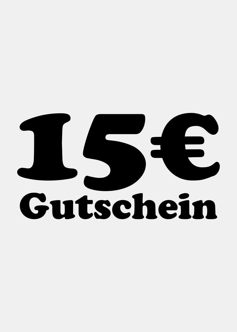 15€ Gutschein für Deine nächste Order. Gültig v. 09.10.25 - 24.12.25. Code gibt's per Mail.