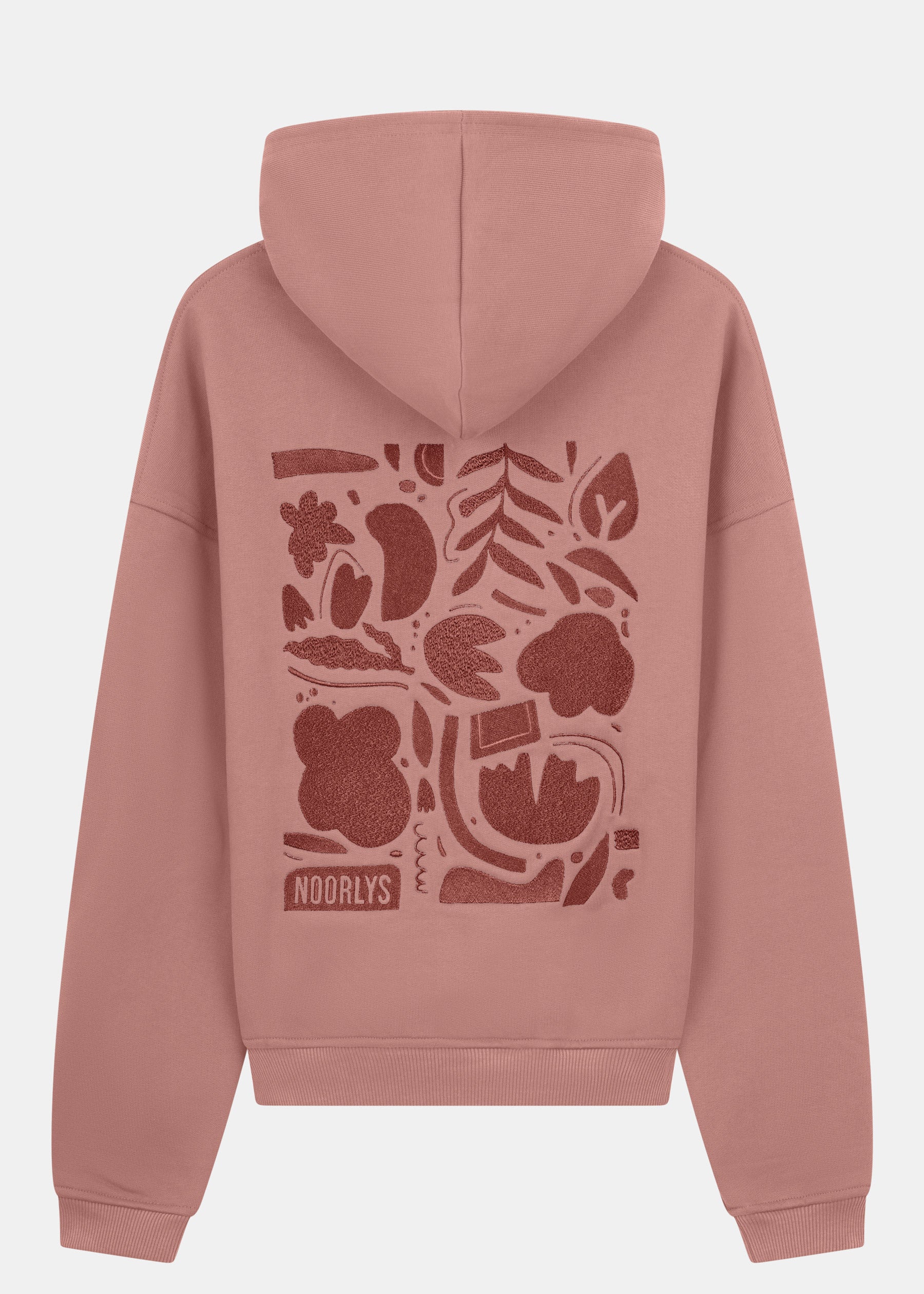 Boxy Heavy-Sweat Hoodie PUNDIG DustyRose/Marsala