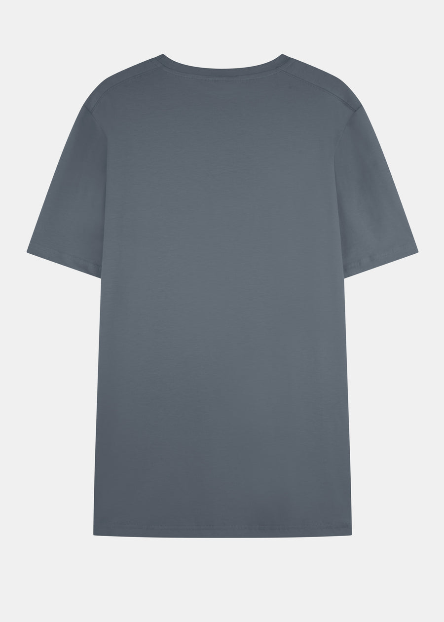 Basic Heavy T-Shirt PUNDUUS StormyWeather/Tangerine