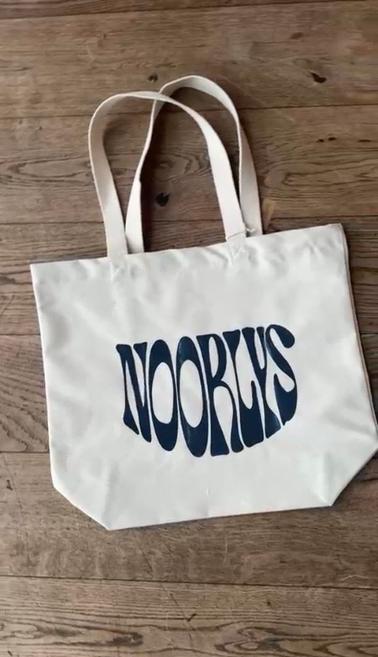 Tote Bag PRINT(Z) Beige/Navy