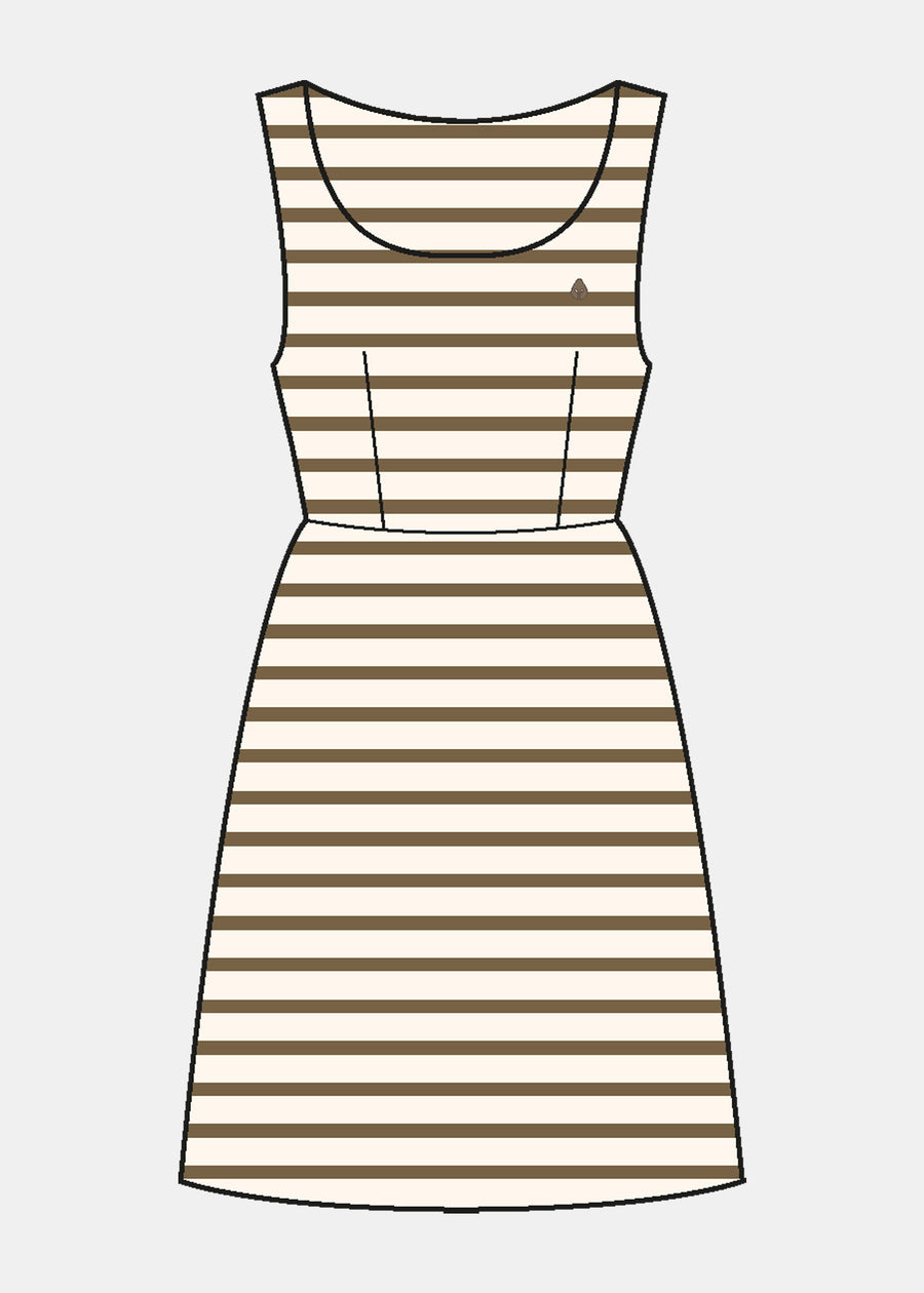 Skaterkleid SKATI BrownStriped