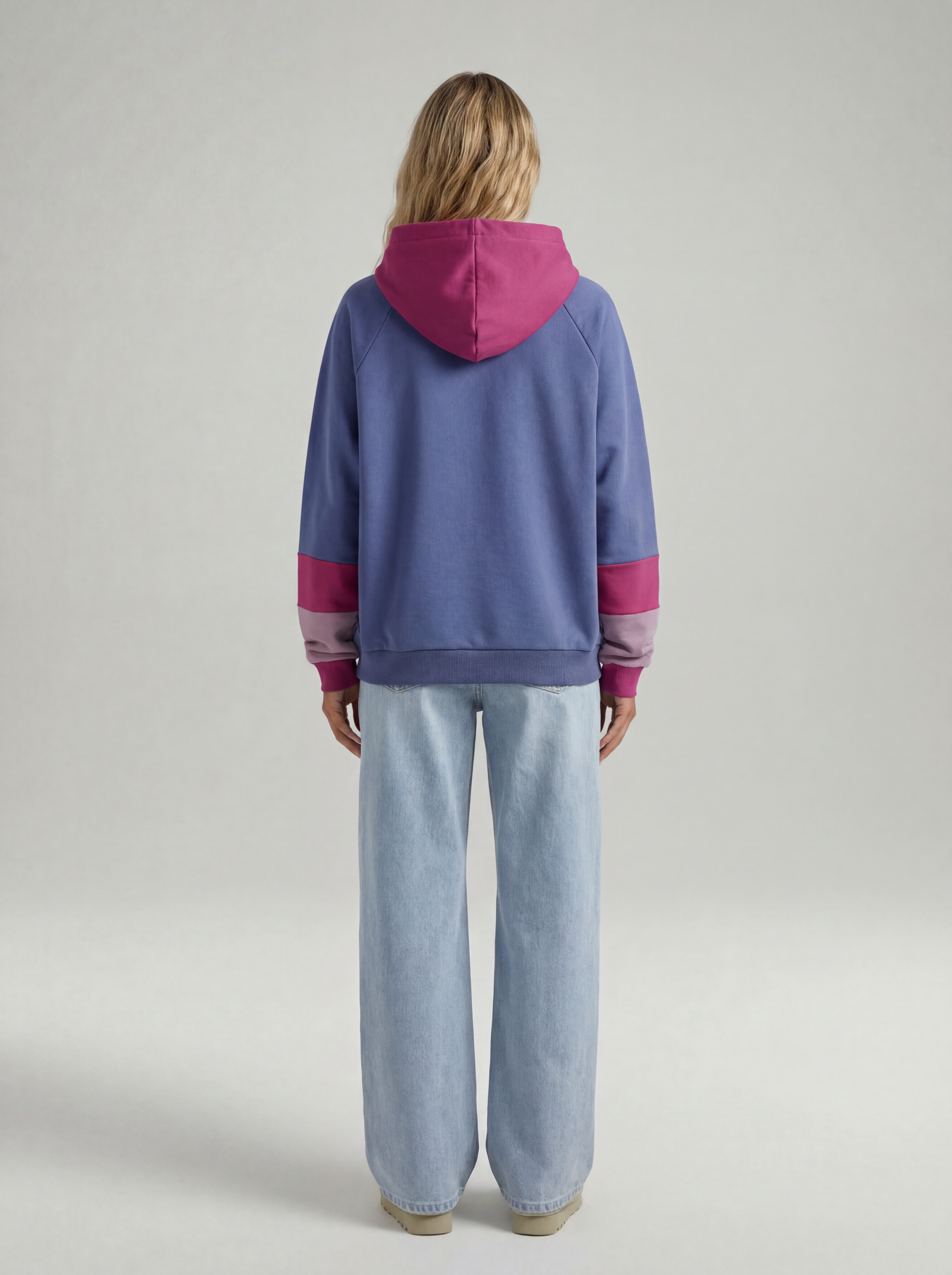 Hoodie TÜÜTJE SkipperBlue/Beaujolais/Mauve