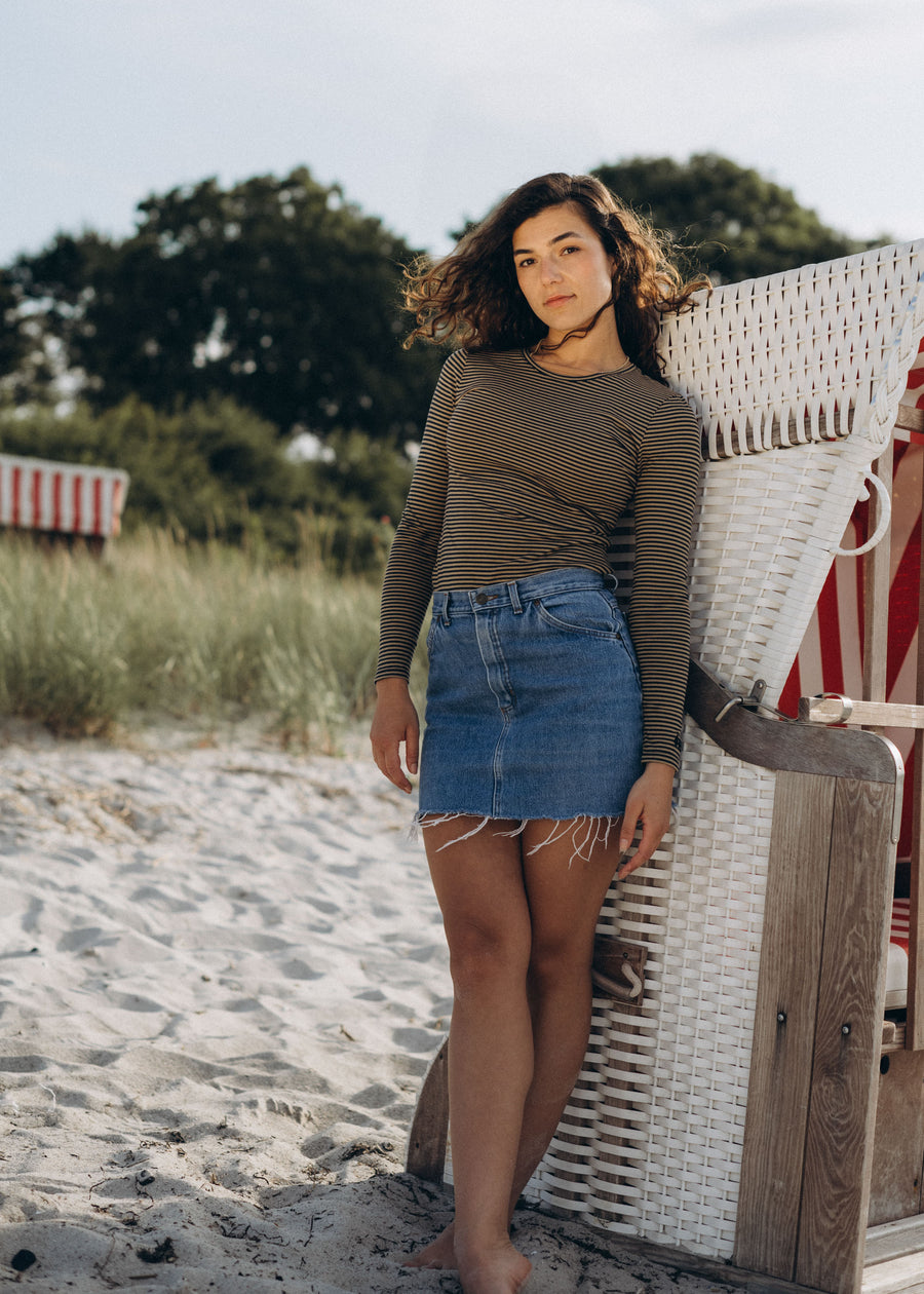 Unser Model Acelya ist 173 cm groß und trägt Größe S.#