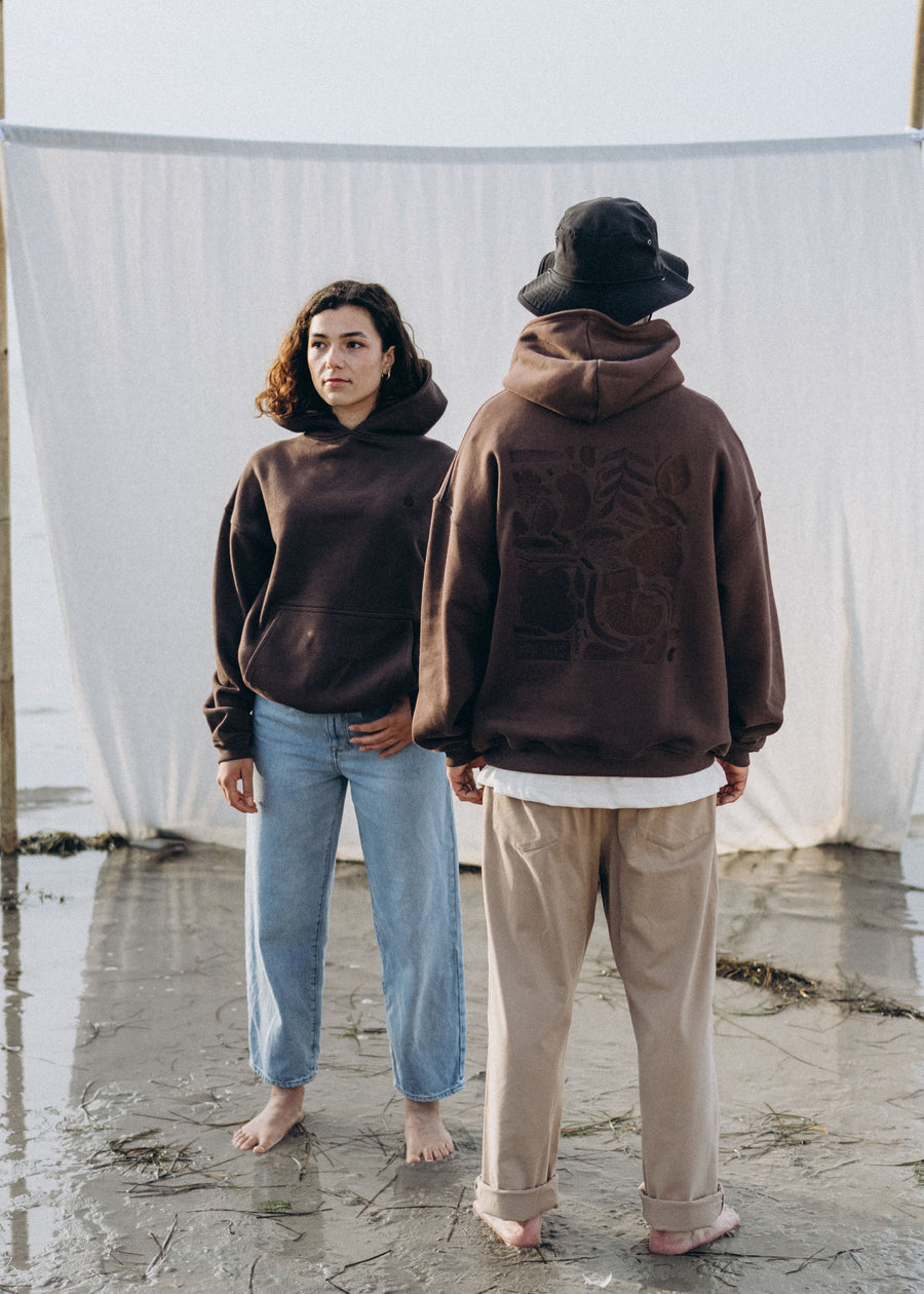 Heavy-Sweat Hoodie PUNDIG SealBrown