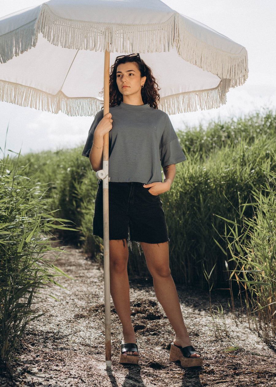 Unser Model Acelya ist 173 cm groß und trägt Größe S.#