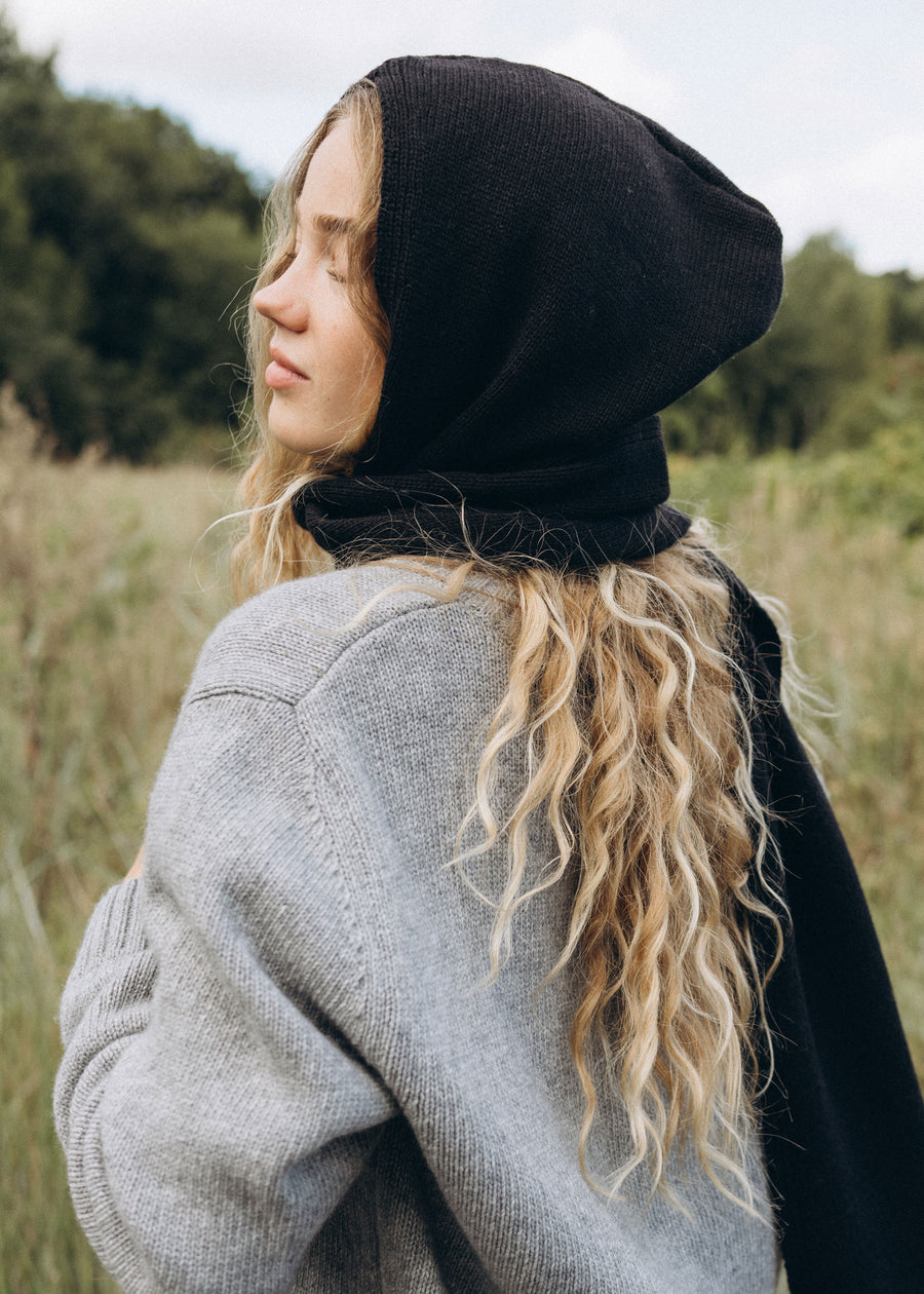 Hoodie-Schal MUFFLER Black