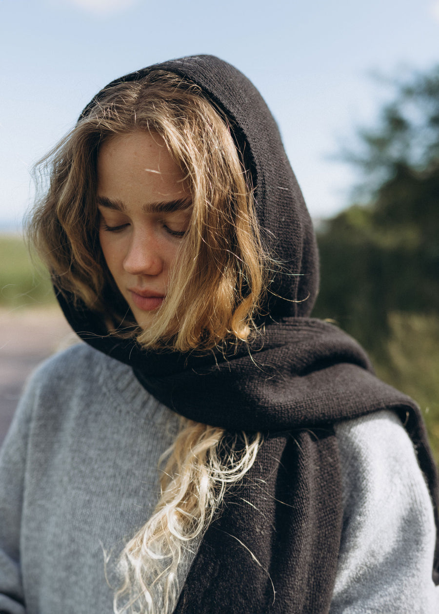 Hoodie-Schal MUFFLER Black
