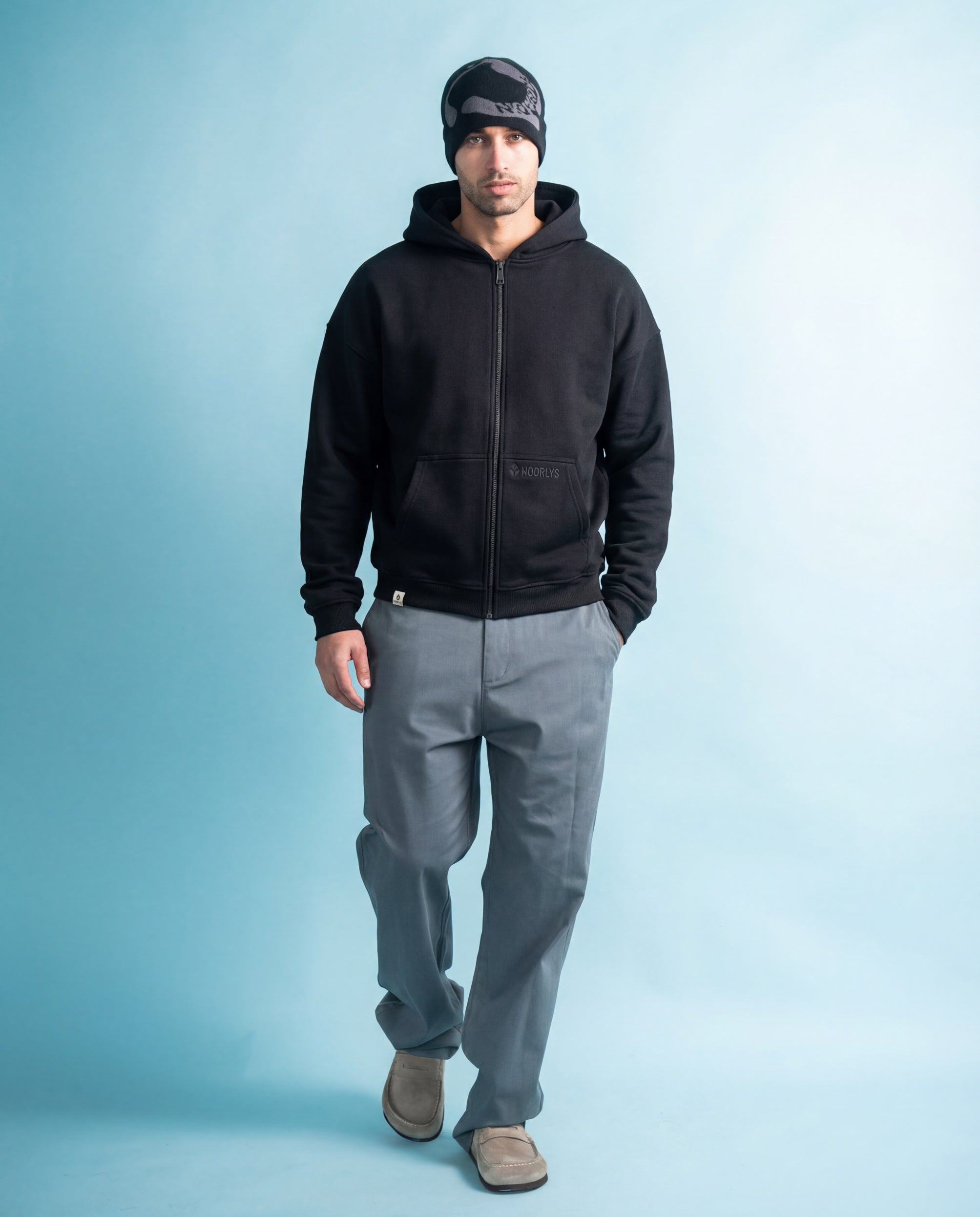 Heavy-Sweatjacke PUNDIG Black