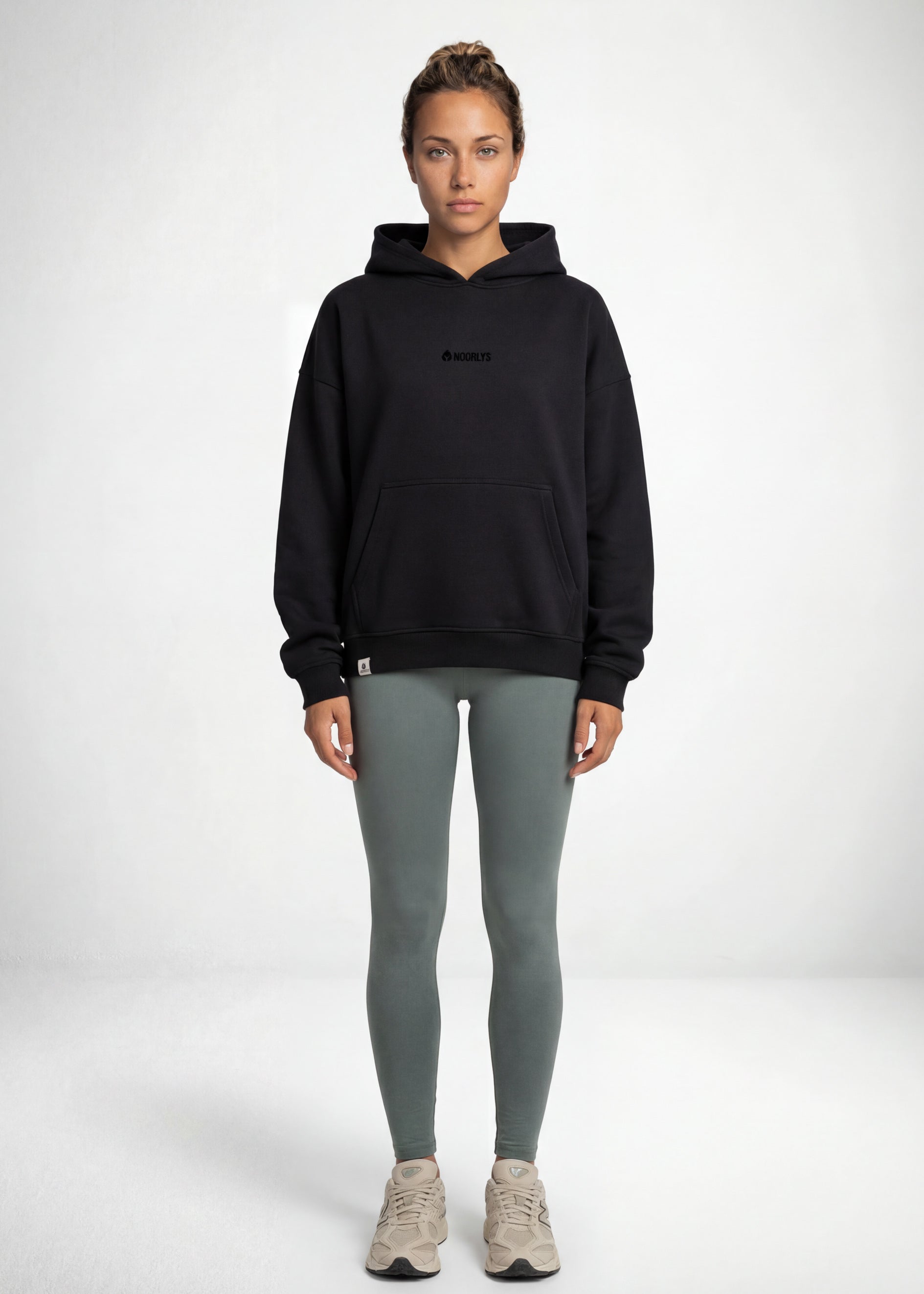 Boxy Heavy-Sweat Hoodie PUNDIG Black