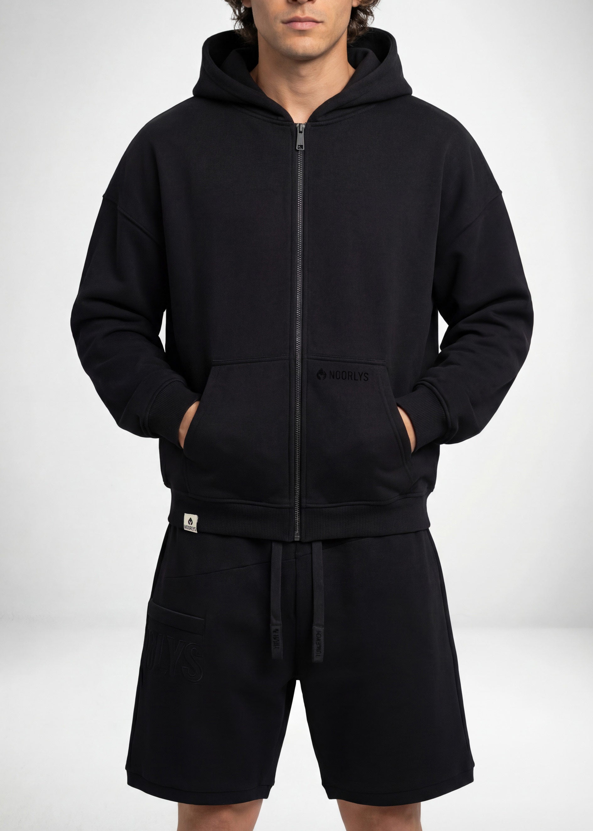 Heavy-Sweatjacke PUNDIG Black