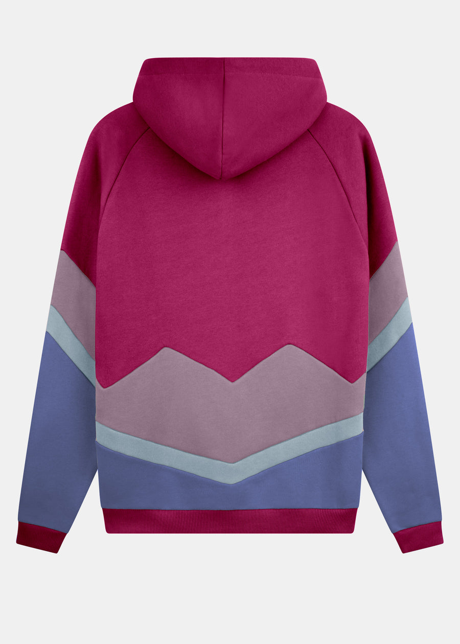 Hoodie BEEVERN Beaujolais/Mauve/IllusionBlue/SkipperBlue