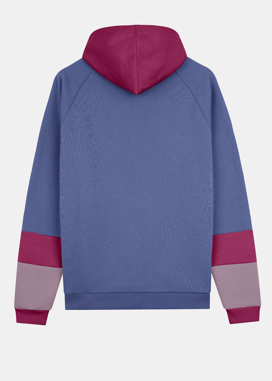 Hoodie TÜÜTJE SkipperBlue/Beaujolais/Mauve