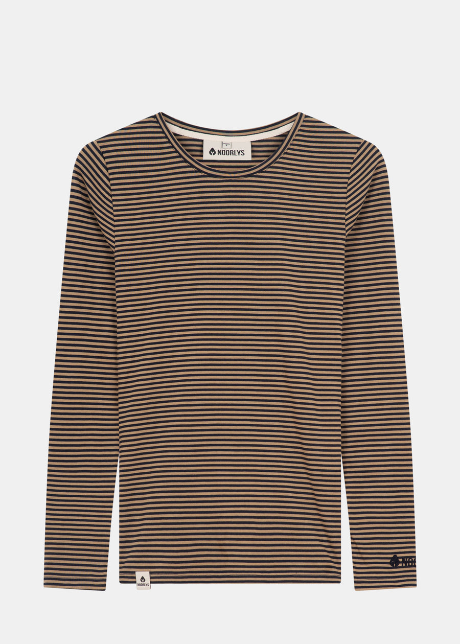 Longsleeve LINDA CappuccinoStriped