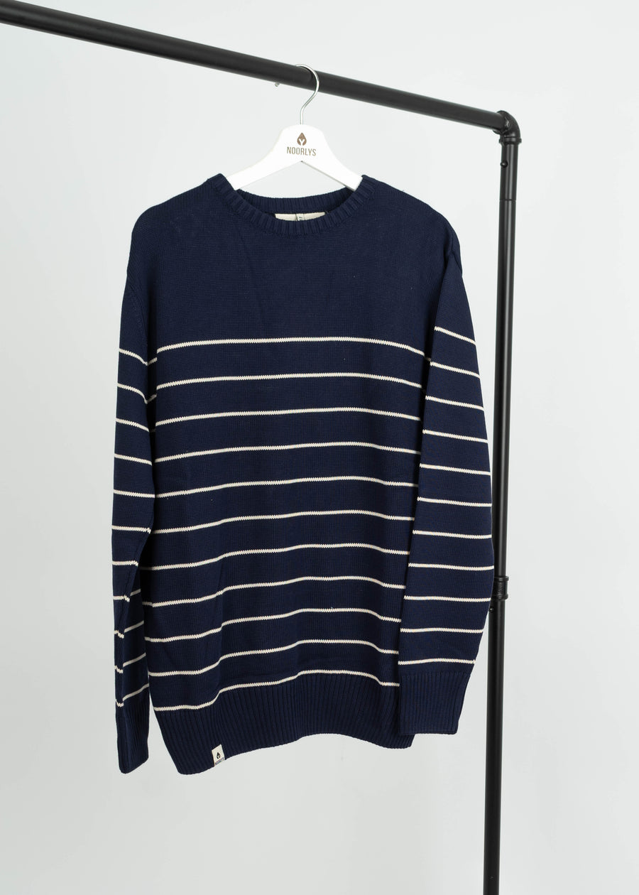 Second Choice Strickpullover NavyBeige-Striped