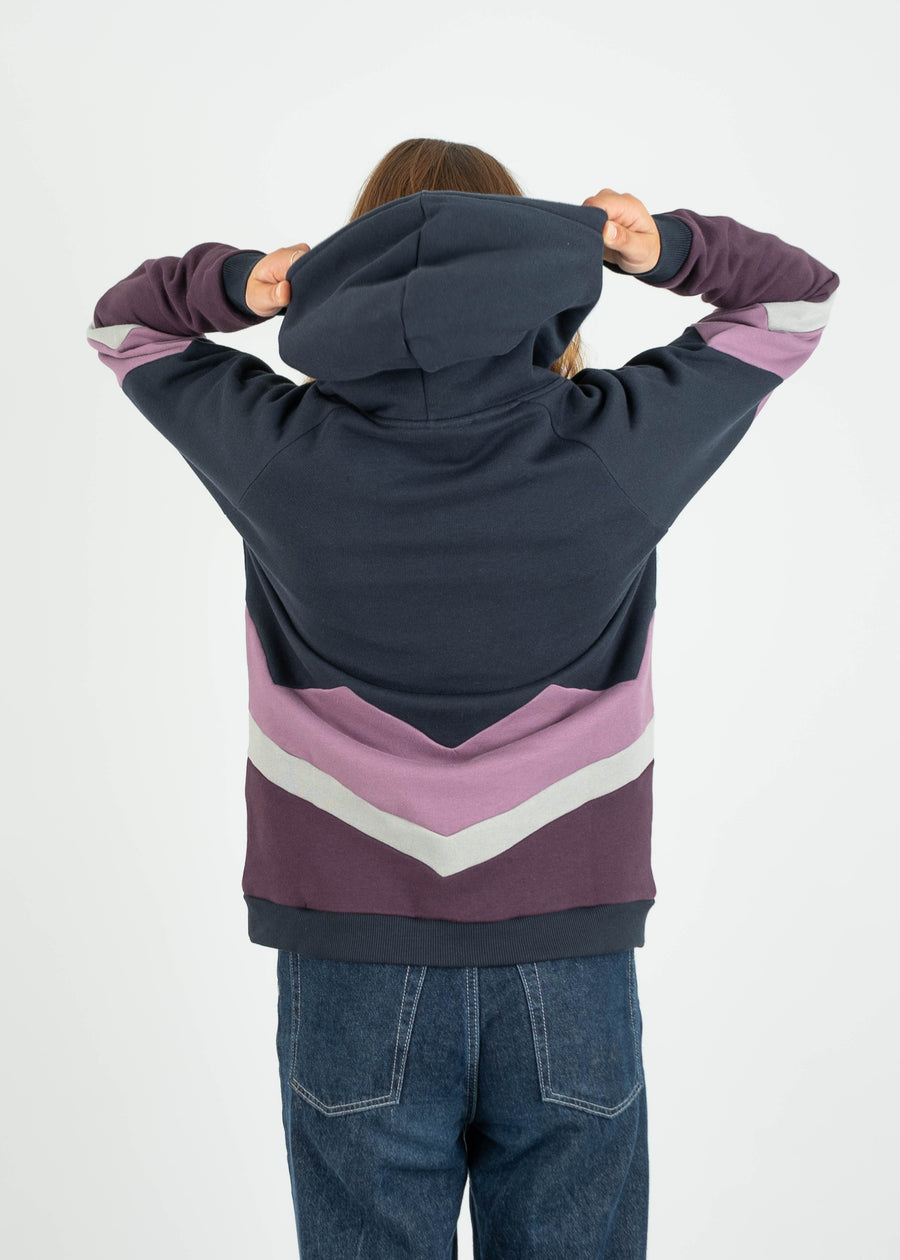 Hoodie BEEVERN Navy/Grapeade