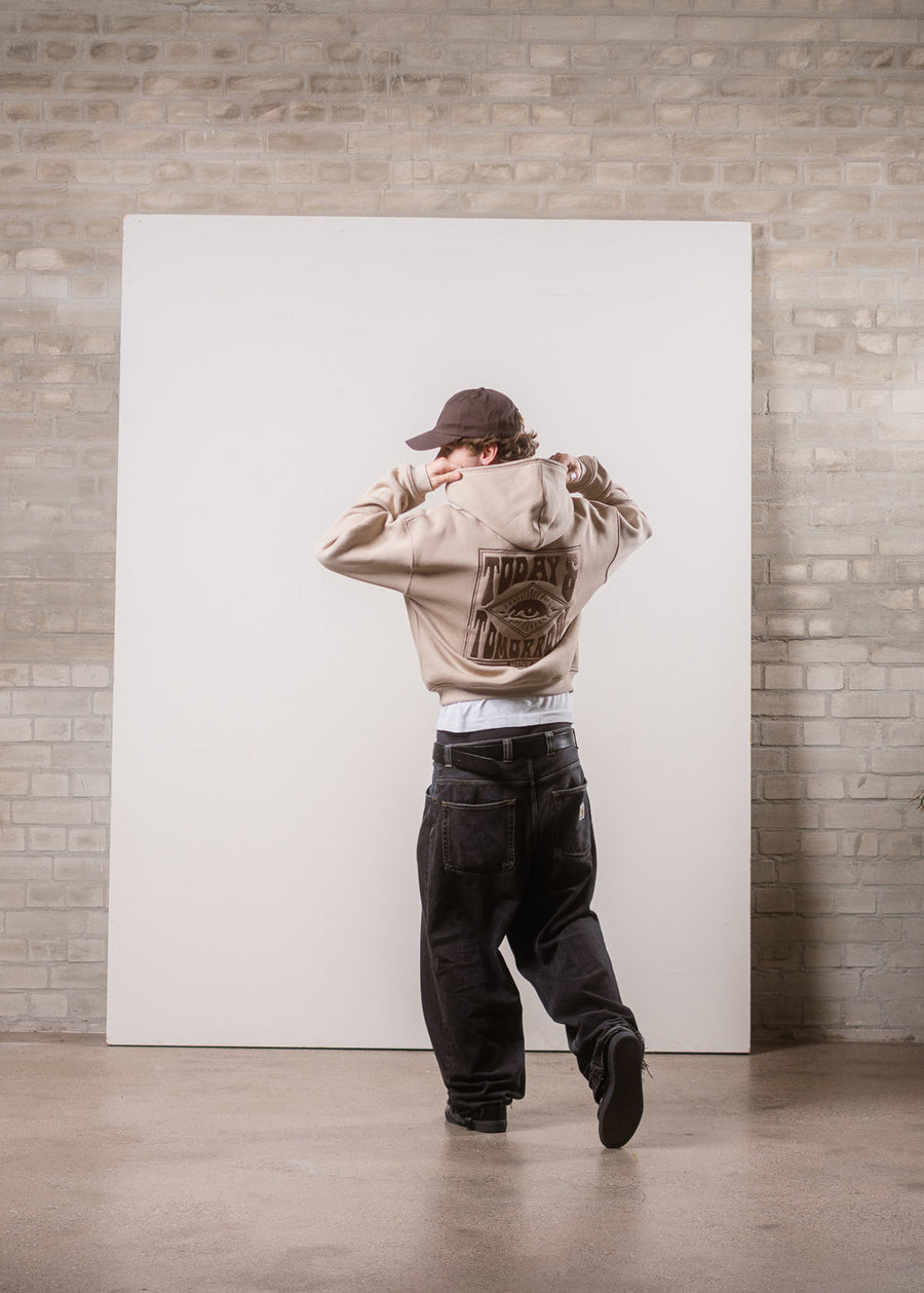 Cropped Heavy-Sweat-Hoodie OOG Sand