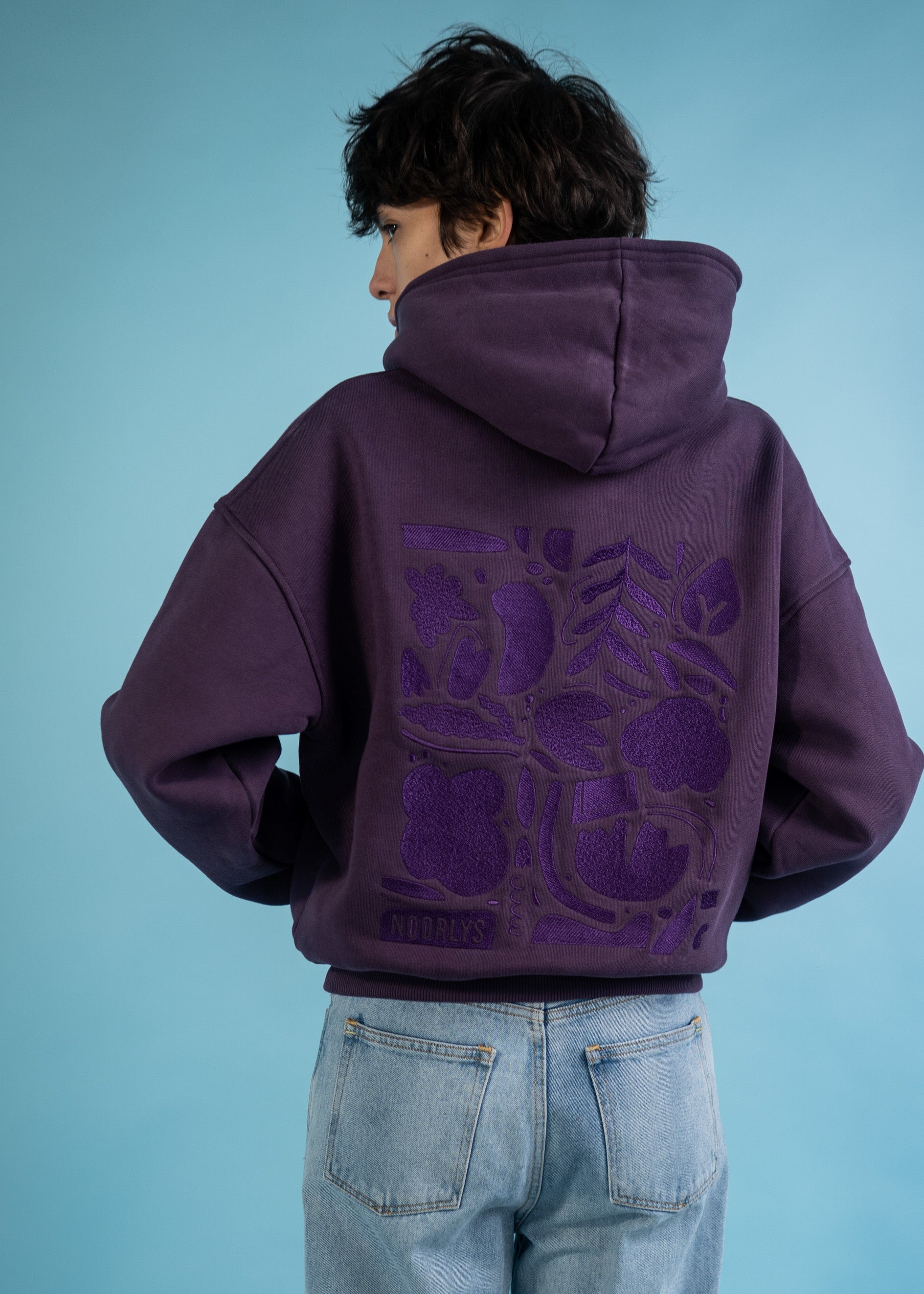 Boxy Heavy-Sweat Hoodie PUNDIG PlumPerfect