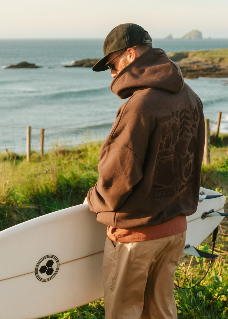 Heavy-Sweat Hoodie PUNDIG SealBrown
