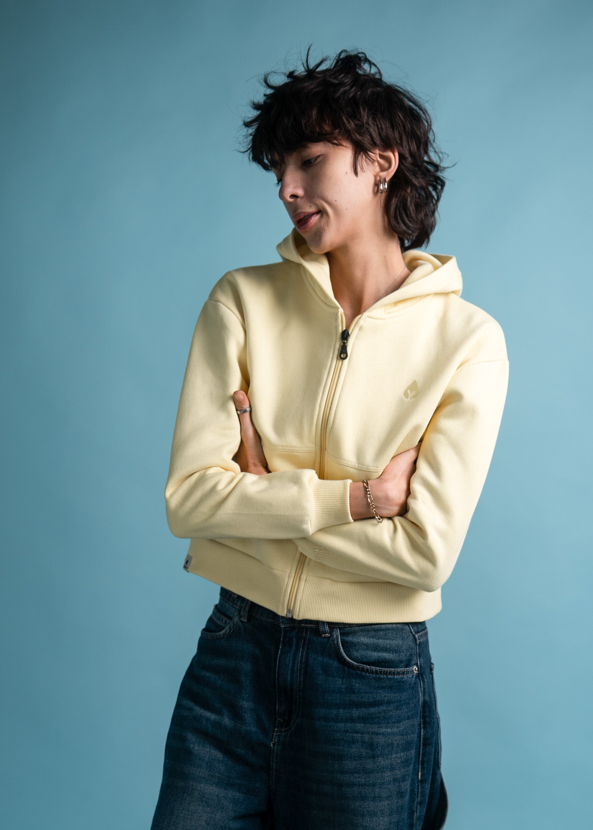 Sweatjacke WISPEL PaleBanana