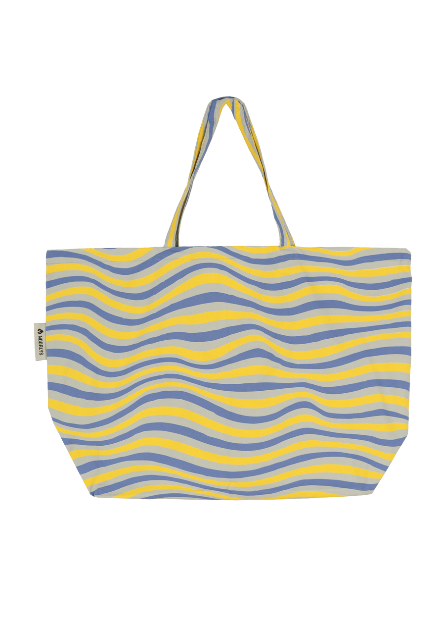 Beach bag BALBADIG SilverBlue/Banana