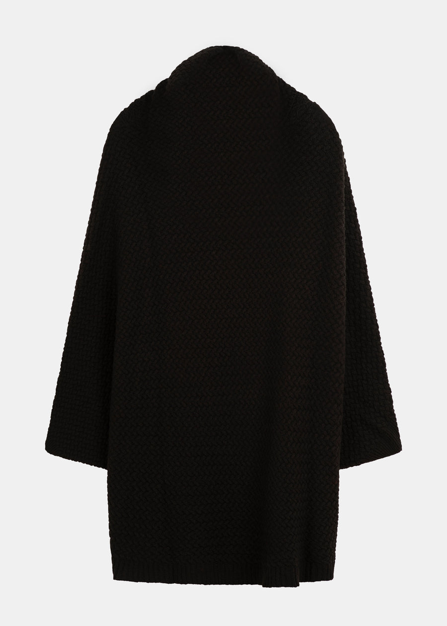 Strick-Poncho MUUS Black