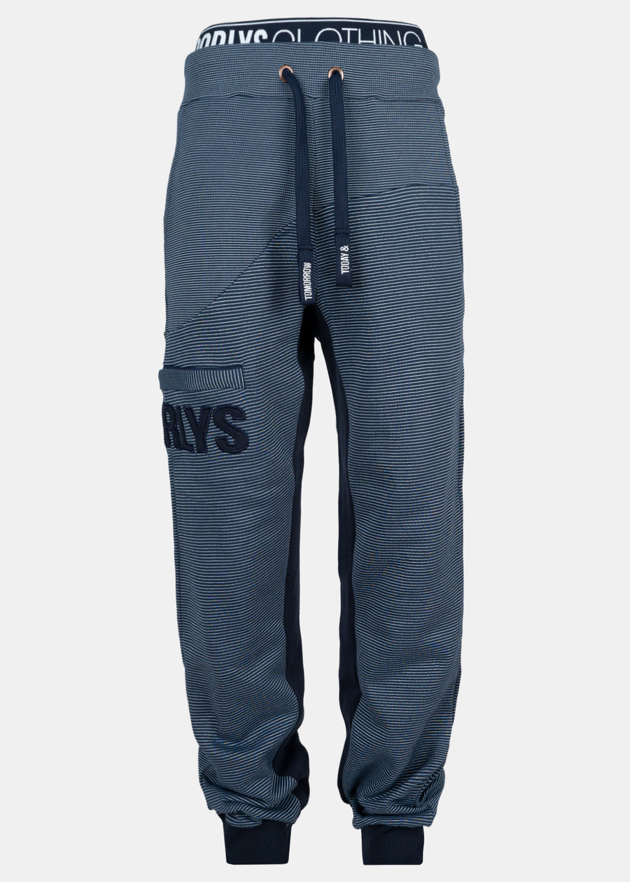 Sweatpants SUNDAG MarineStriped/Navy