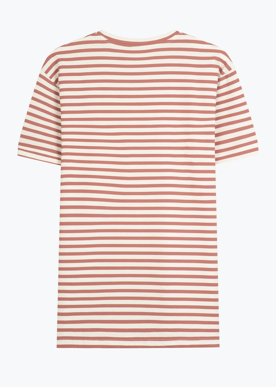 T-Shirt JOHANN MahagonyStriped