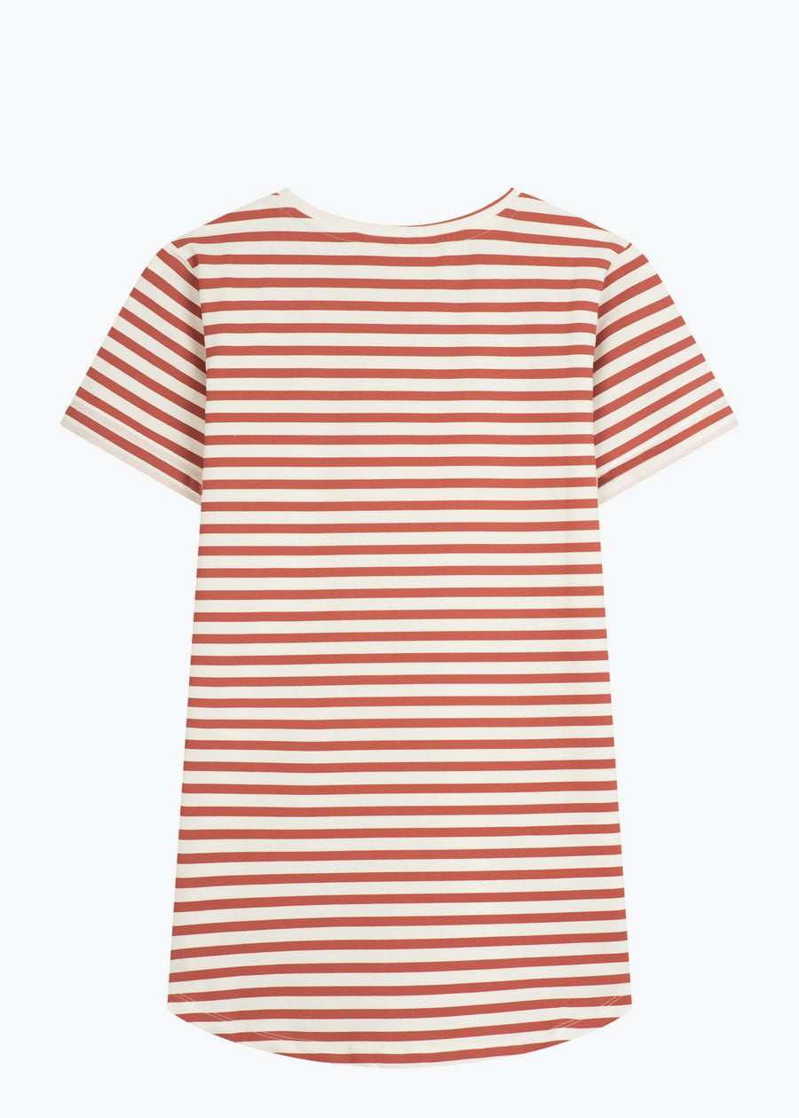 T-Shirt SCHIER MahagonyStriped