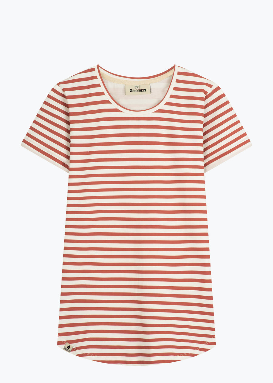 T-Shirt SCHIER MahagonyStriped