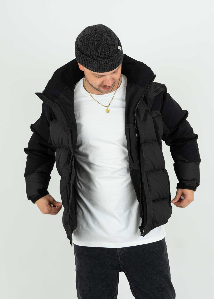 Vegan down jacket WAARMING Black