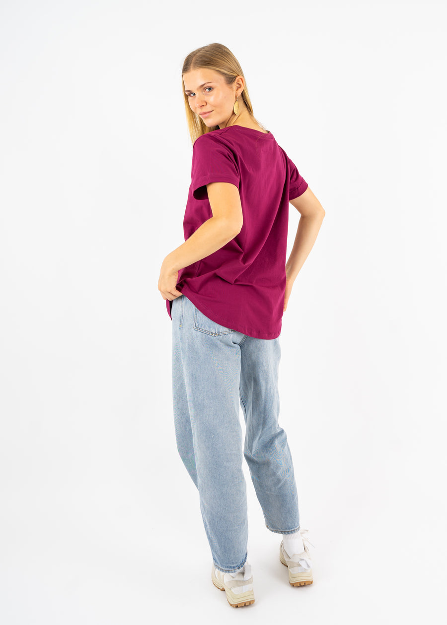 Unser Model Maike ist 176 cm groß und trägt Größe S.#