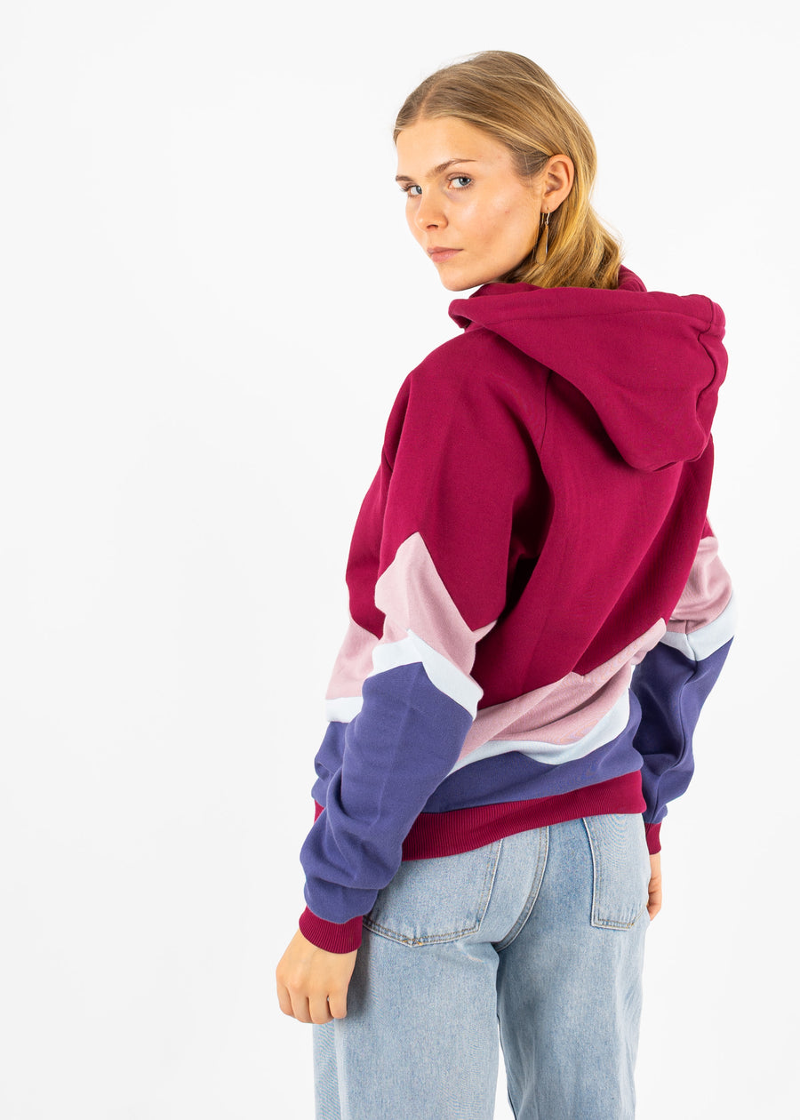Hoodie BEEVERN Beaujolais/Mauve/IllusionBlue/SkipperBlue