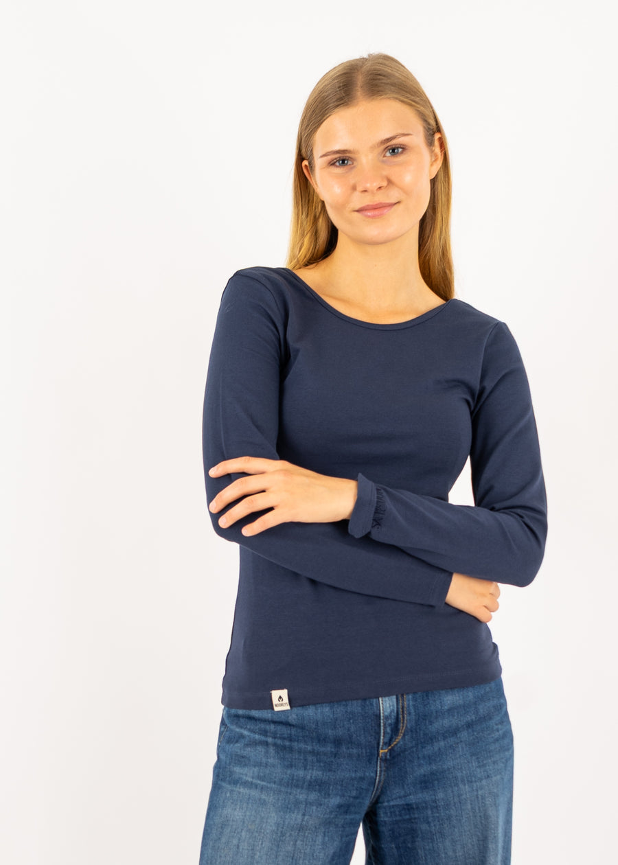 Unser Model Maike ist 176 cm groß und trägt Größe S.#