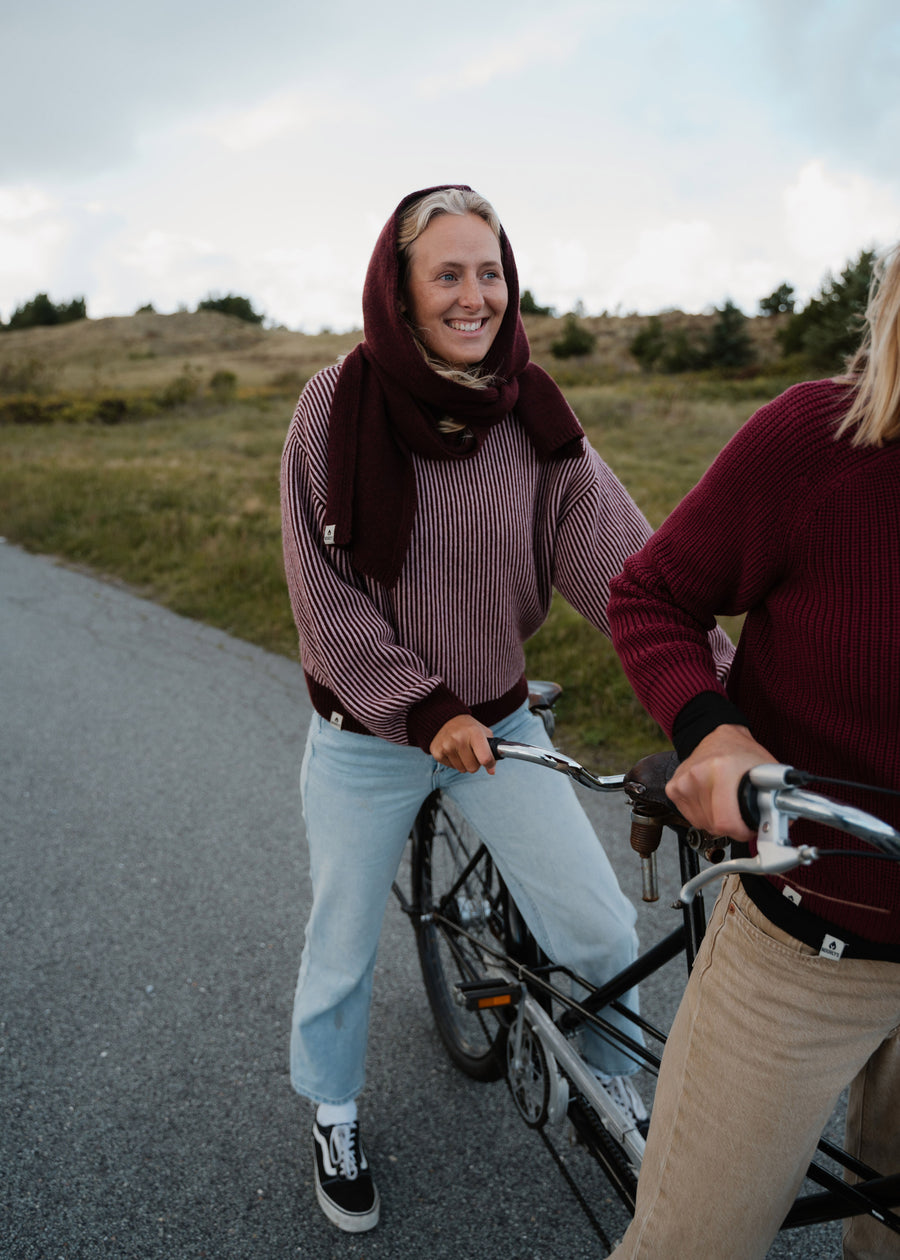 Hoodie-Schal MUFFLER Violett